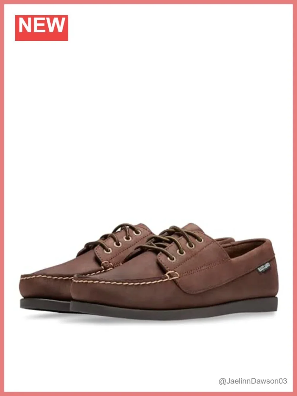 Women's Leather Camp Moc Loafers Lace-Up Water Resistant Round Toe
